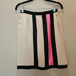 NWOT Jeccinni by Levino Verna Silk Striped Mini Skirt Size 6